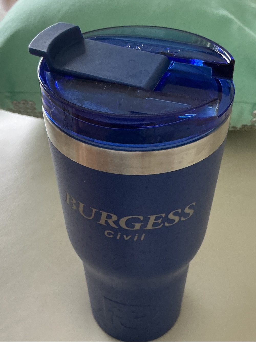 RTIC Essentials - Custom Branded Blue Insulated Tumbler